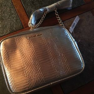 NWT Victoria’s Secret silver purse.